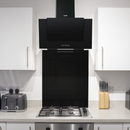 Baridi DH194  60cm Splashback for Cooker Hoods, Extractor Fans, Black Glass