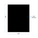 Baridi DH194  60cm Splashback for Cooker Hoods, Extractor Fans, Black Glass