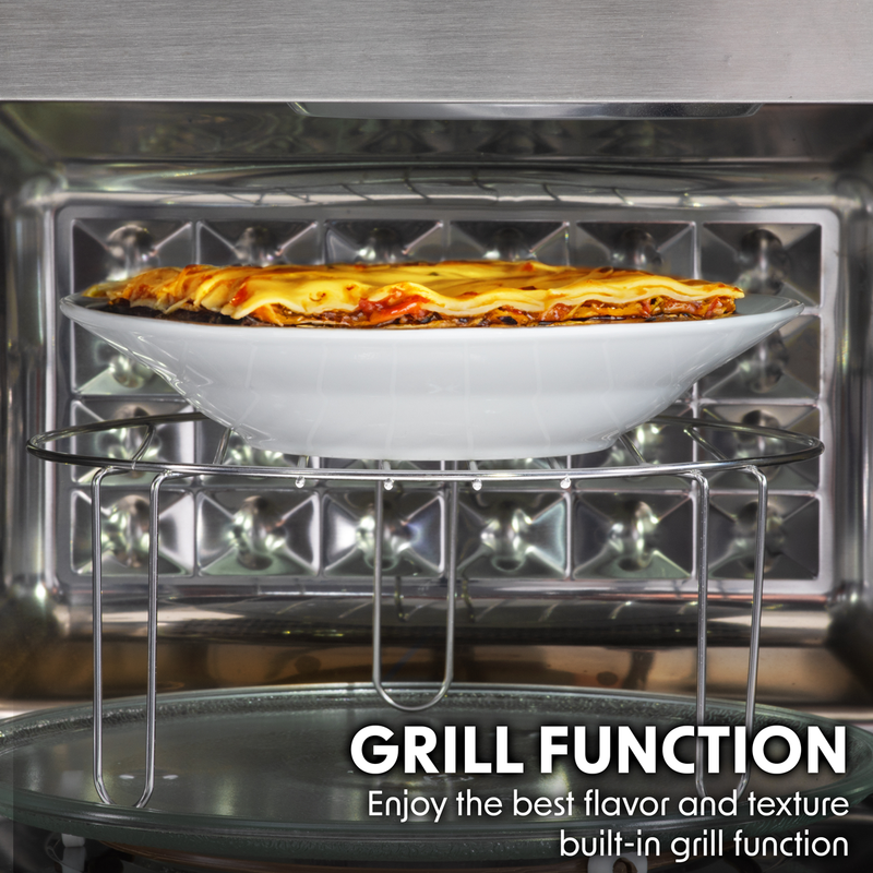 Sealey DH198 Baridi 25L Integrated Microwave Oven with Grill, 900W, Sensor Touch Controls, Black