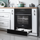 Baridi DH201  60cm Built-In Warming Drawer, Push-to-Open, Anti-Slip Mat, Black