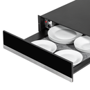 Baridi DH202  60cm Built-In Warming Drawer, Push-to-Open, Anti-Slip Mat, Black/Stainless Steel