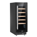 Baridi DH203  20 Bottle Slim 30cm Built-In Wine Cooler, Touchscreen Controls, Black
