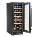 Baridi DH203  20 Bottle Slim 30cm Built-In Wine Cooler, Touchscreen Controls, Black