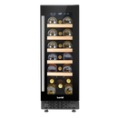 Baridi DH203  20 Bottle Slim 30cm Built-In Wine Cooler, Touchscreen Controls, Black