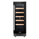 Baridi DH203  20 Bottle Slim 30cm Built-In Wine Cooler, Touchscreen Controls, Black