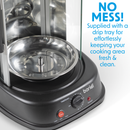 Baridi DH216  Rotisserie Grill, Kebabs, Gyros, Skewers, Roasts, 1500W, 21L, Black