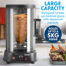 Baridi DH216  Rotisserie Grill, Kebabs, Gyros, Skewers, Roasts, 1500W, 21L, Black