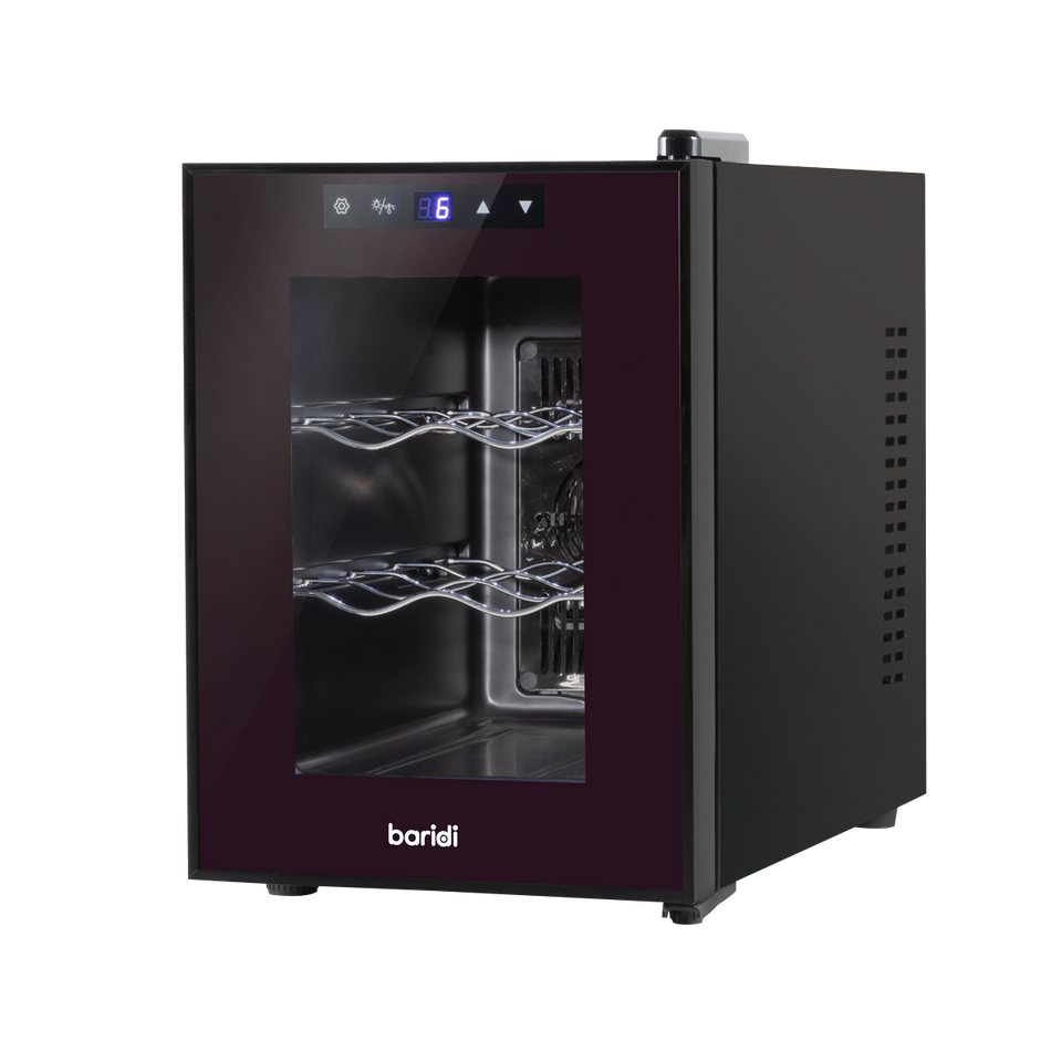Baridi DH217  6 Bottle Wine Cooler, Thermoelectric, 5-18 degreeC, Touch Control