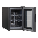 Baridi DH217  6 Bottle Wine Cooler, Thermoelectric, 5-18 degreeC, Touch Control