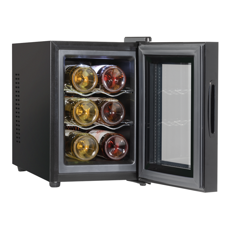 Baridi DH217  6 Bottle Wine Cooler, Thermoelectric, 5-18 degreeC, Touch Control