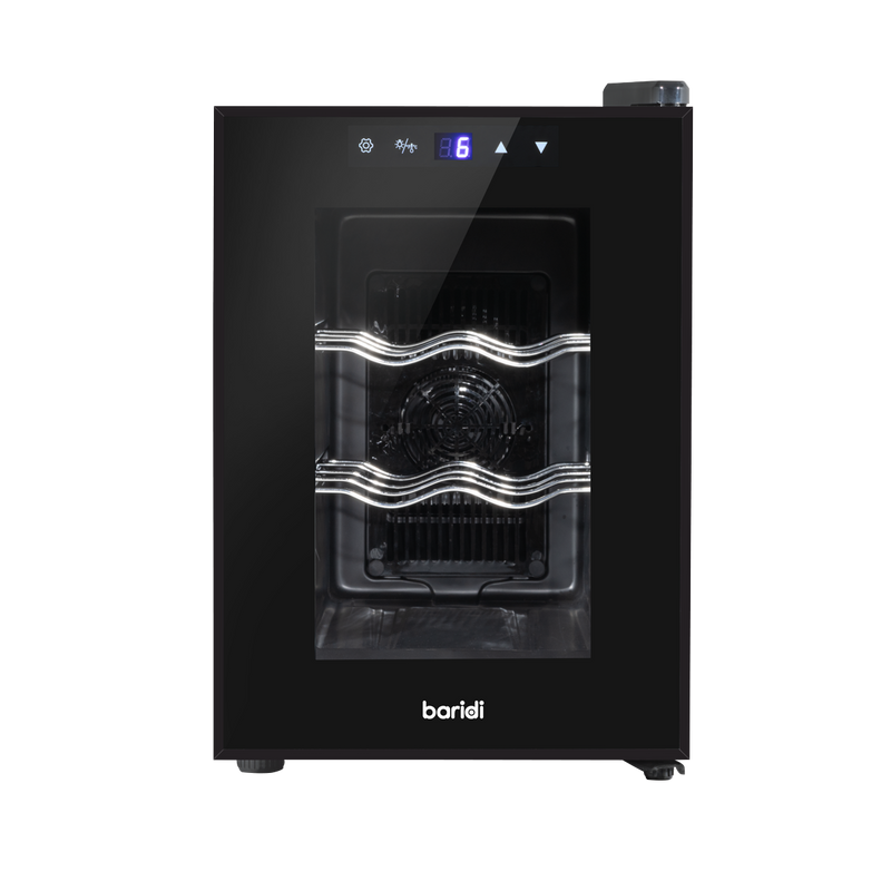 Baridi DH217  6 Bottle Wine Cooler, Thermoelectric, 5-18 degreeC, Touch Control