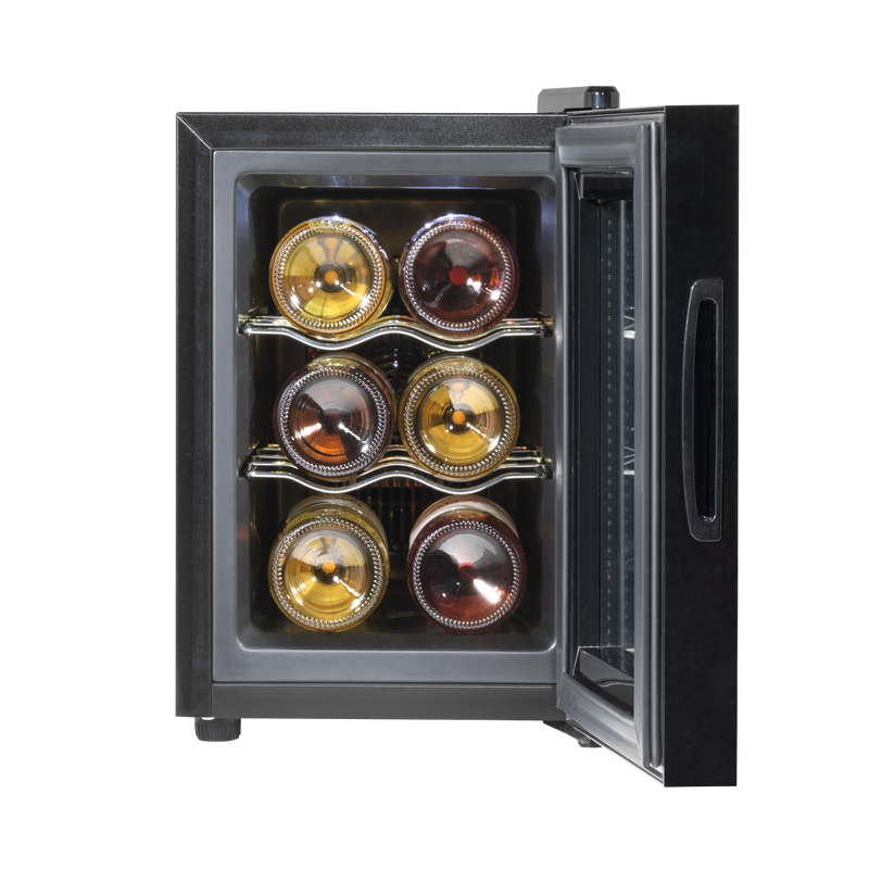 Baridi DH217  6 Bottle Wine Cooler, Thermoelectric, 5-18 degreeC, Touch Control