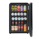 Baridi DH222  70L Under Counter Drinks/Beer & Wine Cooler Fridge, Retro Style, Black