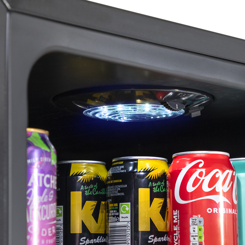 Baridi DH223  115L Under Counter Beer, Drinks & Wine Fridge, Lock, LED Light