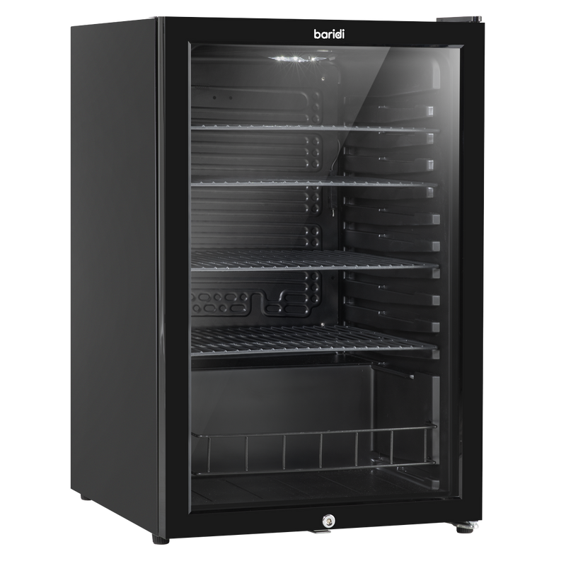 Baridi DH223  115L Under Counter Beer, Drinks & Wine Fridge, Lock, LED Light