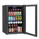Baridi DH223  115L Under Counter Beer, Drinks & Wine Fridge, Lock, LED Light