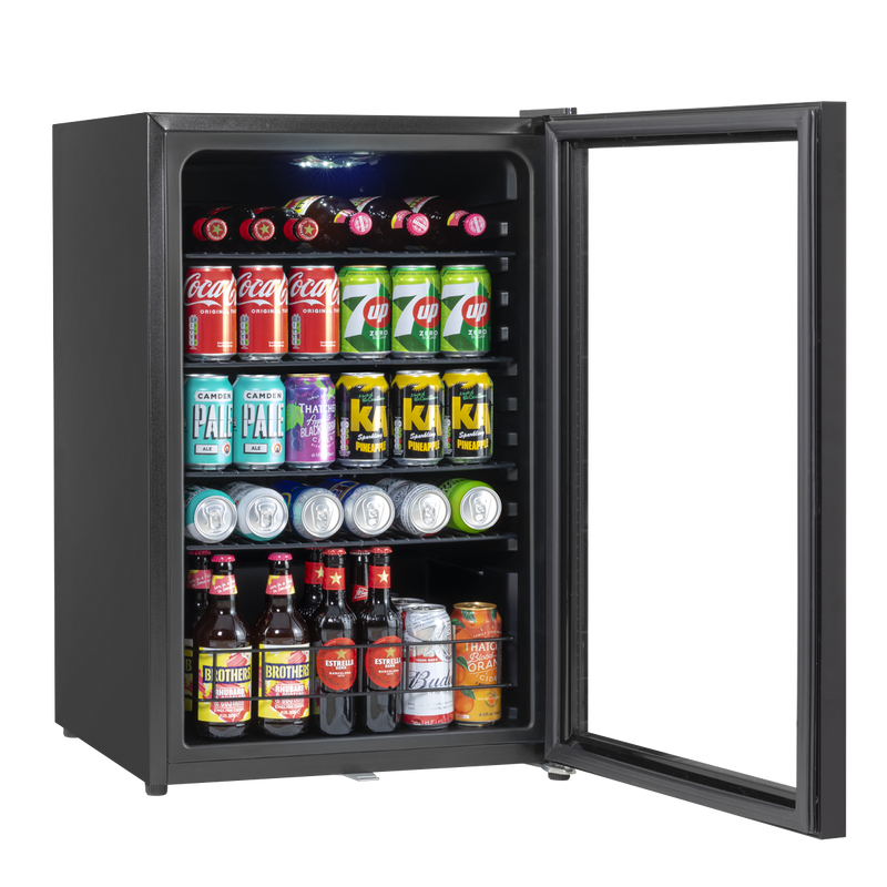 Baridi DH223  115L Under Counter Beer, Drinks & Wine Fridge, Lock, LED Light