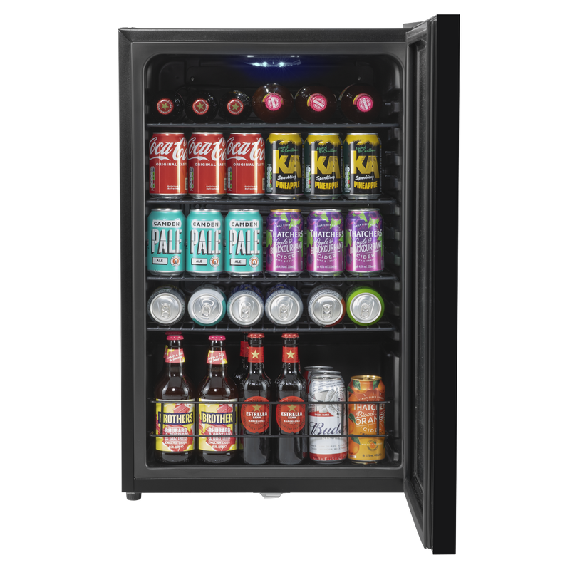 Baridi DH223  115L Under Counter Beer, Drinks & Wine Fridge, Lock, LED Light