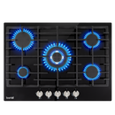 Baridi DH228 Gas Hob with 5 Cooking Zones 70cm - Black
