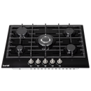 Baridi DH228 Gas Hob with 5 Cooking Zones 70cm - Black