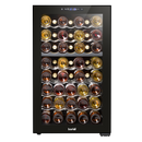 Baridi DH236  52 Bottle Dual Zone Wine Cooler, Fridge, Touch Screen Controls, LED - Black