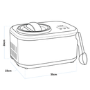 Baridi DH238 Automatic Churning Ice Cream Machine 1L - Black