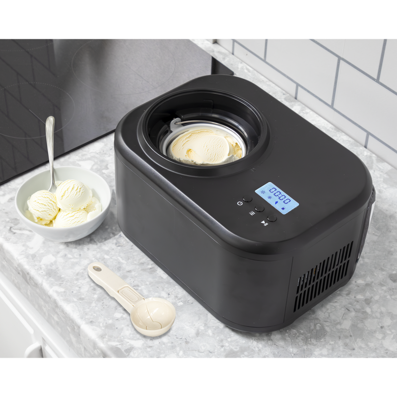 Baridi DH238 Automatic Churning Ice Cream Machine 1L - Black