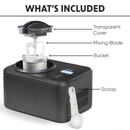 Baridi DH240 Automatic Churning Ice Cream Machine 1.5L - Black