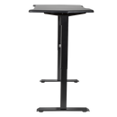Dellonda DH243 Single Motor Ultra-Quiet Adjustable-Height Electric Sit/Stand Desk - Carbon Fibre Effect Desktop