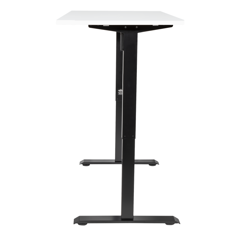 Dellonda DH244 White Electric Height Adjustable Standing Desk with Memory, Quiet, 1400x700mm