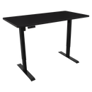 Dellonda DH245 Black Electric Height Adjustable Standing Desk with Memory, Quiet, 1400x700mm