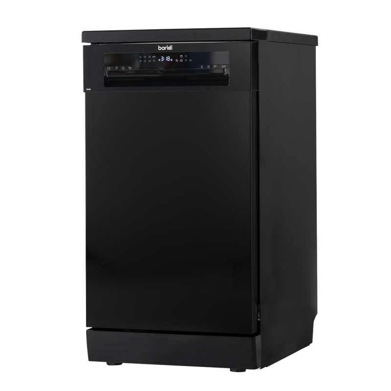 Baridi DH267 Slimline Freestanding Dishwasher 45cm Wide 10 Place Settings - Black