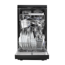 Baridi DH267 Slimline Freestanding Dishwasher 45cm Wide 10 Place Settings - Black