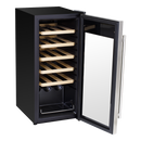 Baridi DH29  18 Bottle Wine Fridge Cooler & Touch Control, LED Light, Stainless Steel