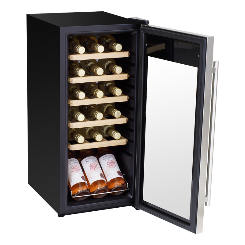 Baridi DH29  18 Bottle Wine Fridge Cooler & Touch Control, LED Light, Stainless Steel