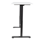 Dellonda DH32 White Electric Height Adjustable Standing Desk, 1400 x 700mm Dual Motor 100kg