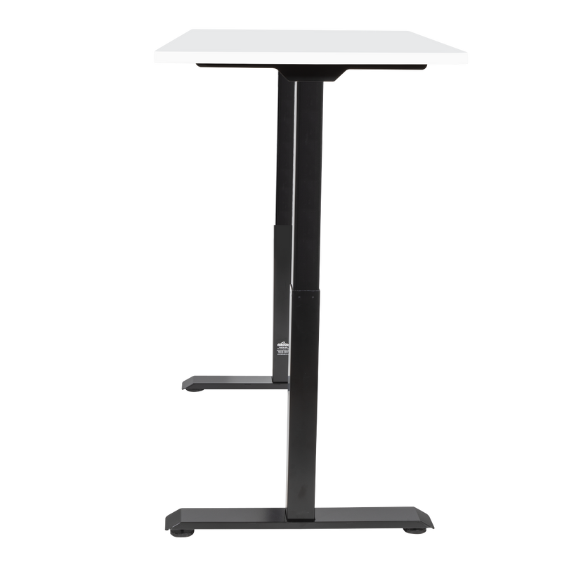 Dellonda DH32 White Electric Height Adjustable Standing Desk, 1400 x 700mm Dual Motor 100kg