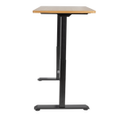 Dellonda DH33 Oak Electric Height Adjustable Standing Desk, 1400 x 700mm Dual Motor 100kg
