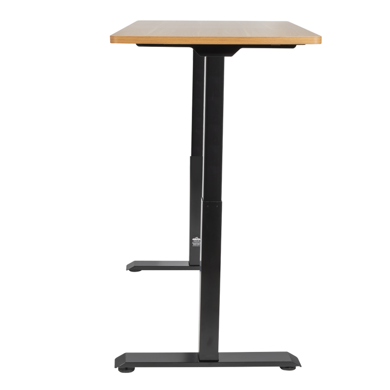 Dellonda DH33 Oak Electric Height Adjustable Standing Desk, 1400 x 700mm Dual Motor 100kg