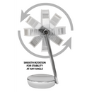 Dellonda DH3 Freestanding Double-Sided LED Vanity Mirror 7.5"