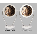 Dellonda DH3 Freestanding Double-Sided LED Vanity Mirror 7.5"