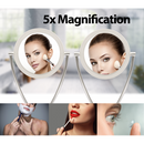 Dellonda DH3 Freestanding Double-Sided LED Vanity Mirror 7.5"