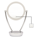 Dellonda DH3 Freestanding Double-Sided LED Vanity Mirror 7.5"