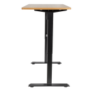 Dellonda DH41 Oak Electric Adjustable-Height Standing Desk with Memory, Quiet & Fast 1400 x 700mm