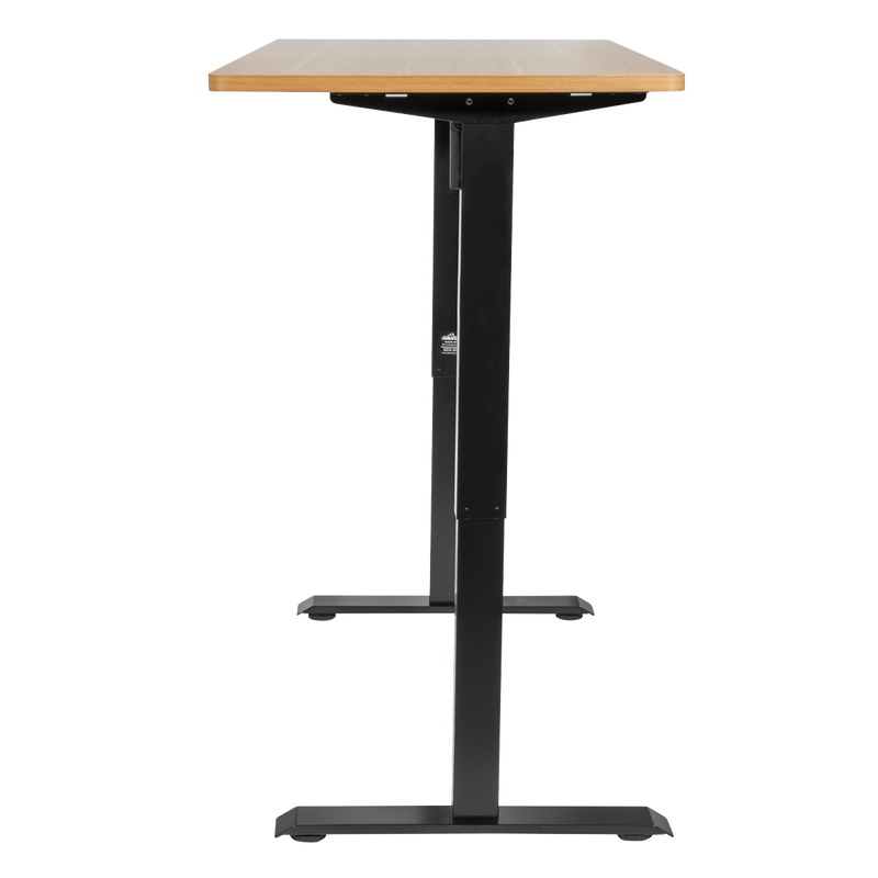 Dellonda DH41 Oak Electric Adjustable-Height Standing Desk with Memory, Quiet & Fast 1400 x 700mm