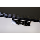 Dellonda DH43 Carbon Fibre Effect Electric Height Adjustable Standing Desk with Memory, Quiet, 1400 x 700mm