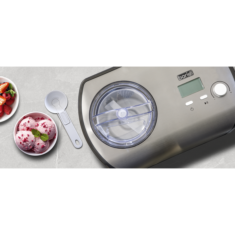 Baridi DH51 Ice Cream Maker with Fast Freeze 1.2L Capacity - Stainless Steel