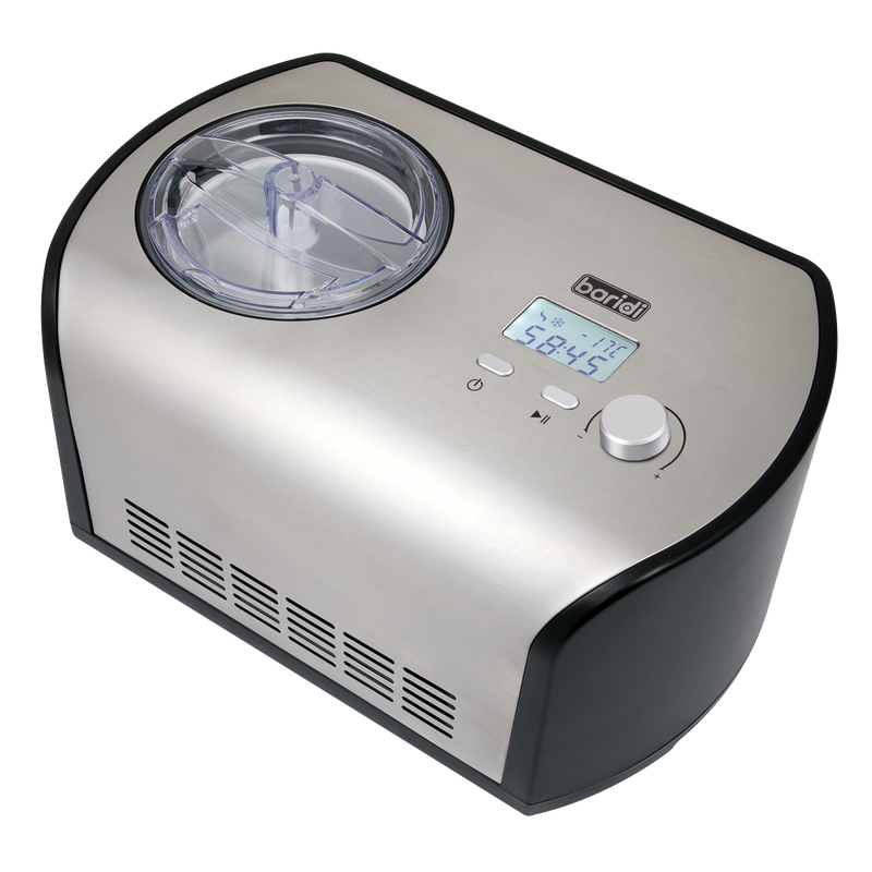 Baridi DH51 Ice Cream Maker with Fast Freeze 1.2L Capacity - Stainless Steel