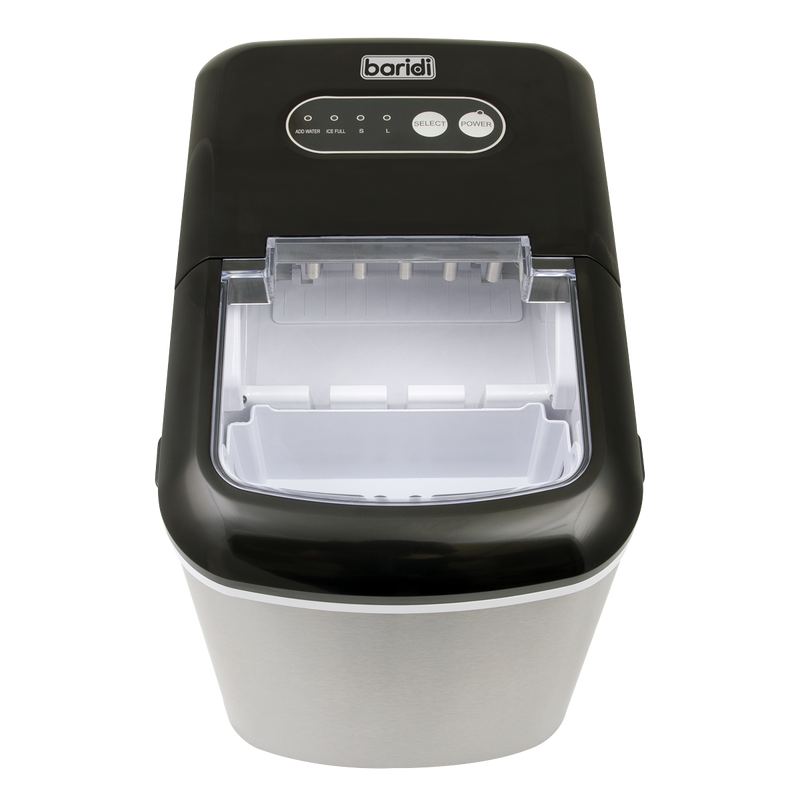 Baridi DH52  12kg in 24hr Ice Cube Maker with LED Display & 10 Minute Freeze - DH52