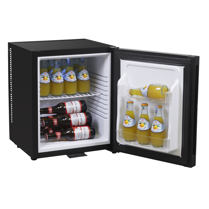Baridi DH57  25L Ultra Quiet Drinks & Wine Mini Cooler Fridge with LED Light, Black